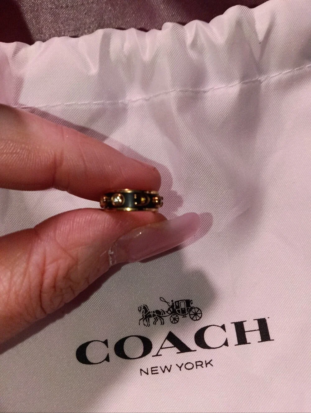 Coach Gold C-Shaped Ear Cuff